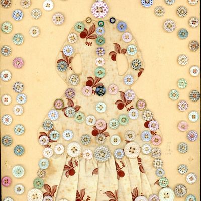 Sale Photo Thumbnail #236: A CARD OF DIVISION ONE CHINA CALICO BUTTONS