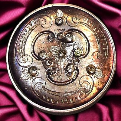 Sale Photo Thumbnail #278: A DIVISION ONE ENGRAVED PEARL AND PASTE BUTTON
