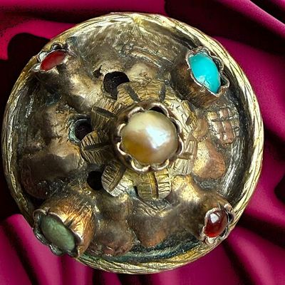 Sale Photo Thumbnail #361: A DIVISION ONE GENUINE GEMSTONE BUTTON
