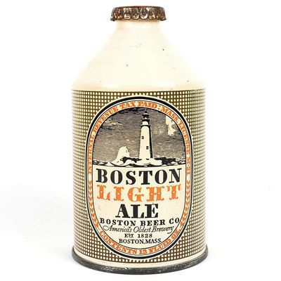 Boston Light Ale Crowntainer WHITE SPOUT BROWN JUG VARIATION ? LIKELY UNIQUE ?