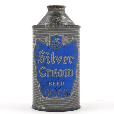 Sale Photo Thumbnail #297: Silver Cream Beer Cone Top 185-18