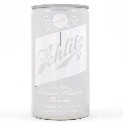 Sale Photo Thumbnail #280: Schlitz Beer Misprint Aluminum Pull Tab MISSING INKS 1975 MILWAUKEE 121-1