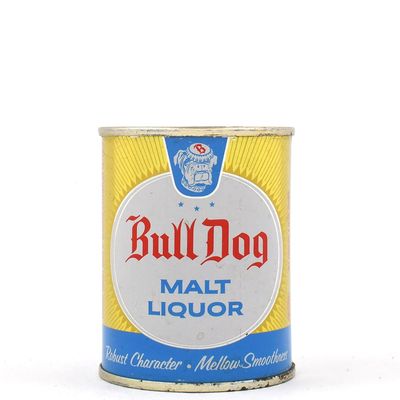 Bull Dog Malt Liquor 8 Ounce Flat Top GRACE BROS STOUT LID 239-9