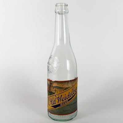 Sale Photo Thumbnail #420: Old Heidelberg Beer Labeled Embossed Glass Bottle