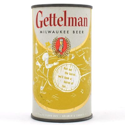 Sale Photo Thumbnail #105: Gettelman Beer Set Flat Top SONG LYRICS YELLOW 69-22