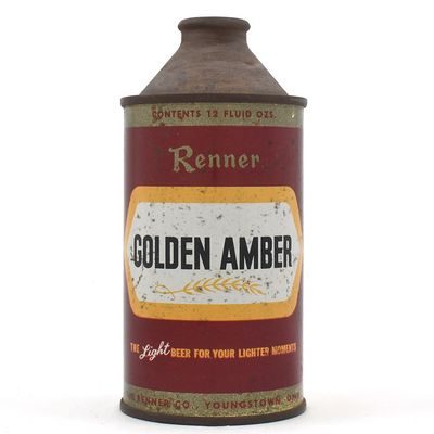 Sale Photo Thumbnail #267: Renner Golden Amber Beer Cone Top 181-29