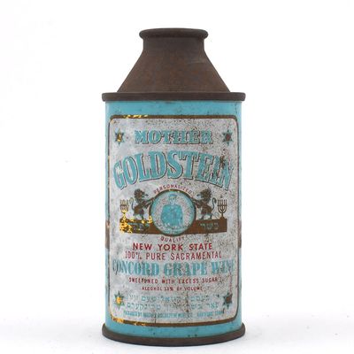 Sale Photo Thumbnail #207: Mother Goldstein Concord Grape Wine 6 Ounce Cone Top