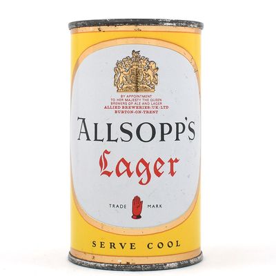 Allsopps Lager Beer English Flat Top EXCELLENT