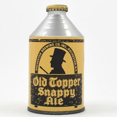 Sale Photo Thumbnail #245: Old Topper Snappy Ale Crowntainer ALL BLACK 197-29 OUTSTANDING
