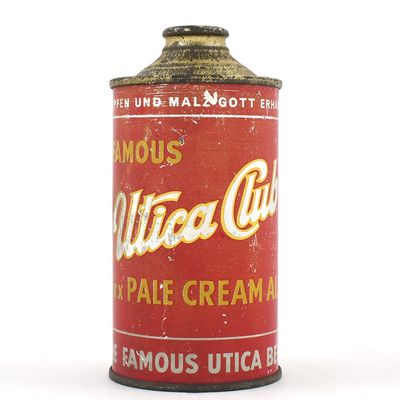 Sale Photo Thumbnail #330: Utica Club Pale Cream Ale Cone Top 188-1