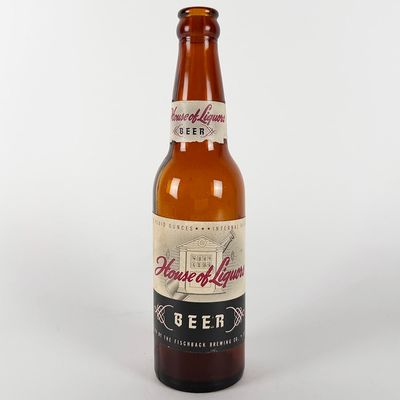 Sale Photo Thumbnail #431: House of Liquors Beer IRTP Amber Labeled Bottle FISCHBACK ST. CHARLES