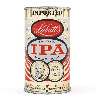 Sale Photo Thumbnail #177: Labatts IPA Canadian Flat Top MI TAX LID EXCELLENT