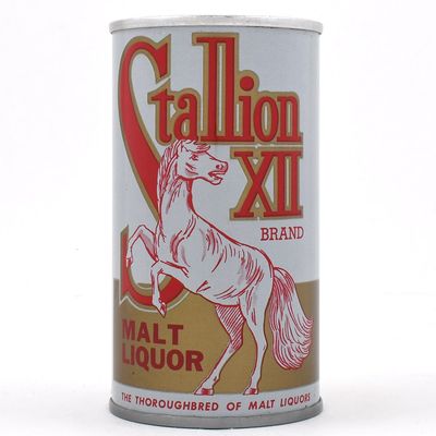 Sale Photo Thumbnail #303: Stallion XII Malt Liquor Pull Tab SATIN ENAMEL 126-40 MINTY