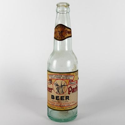 Sale Photo Thumbnail #421: Deer Park Beer IRTP Labeled Bottle PORT JERVIS NEW YORK