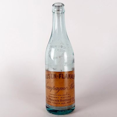 Sale Photo Thumbnail #435: Clausen-Flanagan Champagne Beer Pre-Prohibition Labeled Bottle NEW YORK