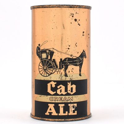 Cab Cream Ale Flat Top GOLD TRIM 47-34 SCARCE
