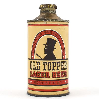 Sale Photo Thumbnail #244: Old Topper Lager Beer Cone Top 178-9 SCARCE CLEAN