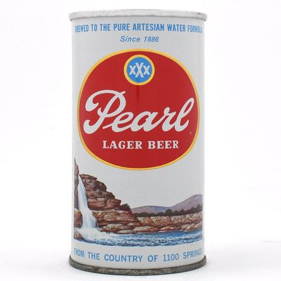 Sale Photo Thumbnail #256: Pearl Lager Beer Softop Flat Top ST JOSEPH PEARL LID 112-32 TOUGH MINTY