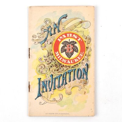 Sale Photo Thumbnail #358: Pabst Pre-Prohibition Promo Booklet AN INVITATION TO MILWAUKEE