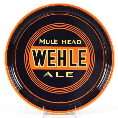 Sale Photo Thumbnail #395: Wehle Mule Head Ale 1930s Serving Tray TOUGH NEAR MINT