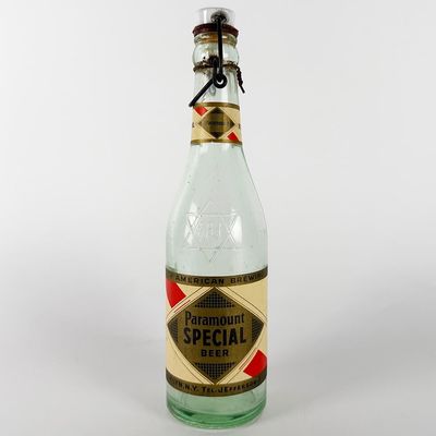 Sale Photo Thumbnail #424: Paramount Special Beer 12 oz. Labeled Swing-Top Bottle BROOKLYN