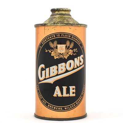 Sale Photo Thumbnail #106: Gibbons Ale Cone Top 164-25 EXCELLENT