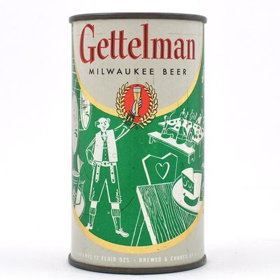 Sale Photo Thumbnail #104: Gettelman Beer Set Flat Top OKTOBERFEST GREEN 69-16
