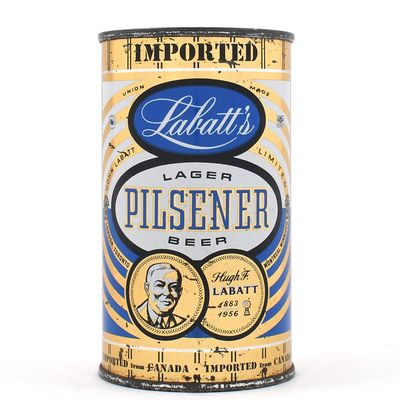 Sale Photo Thumbnail #178: Labatts Pilsener Beer Canadian Flat Top SHARP