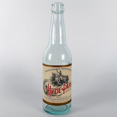 Sale Photo Thumbnail #423: Hyde Park Prohibition-Era Near Beer 12 oz. Labeled Bottle ST. LOUIS
