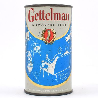 Sale Photo Thumbnail #103: Gettelman Beer Set Flat Top LEISURE TIME BLUE 69-7