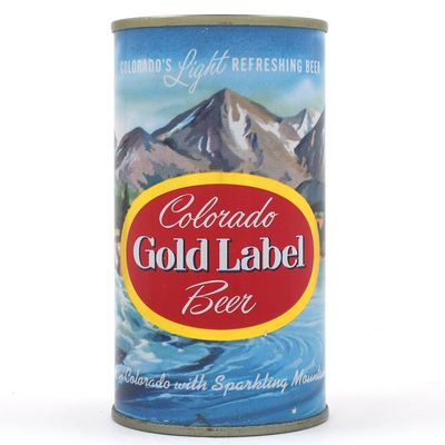Colorado Gold Label Beer Flat Top ENAMEL 72-5 EXCEPTIONAL
