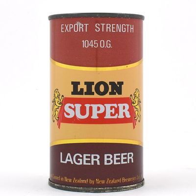 Sale Photo Thumbnail #182: Lion Super Lager Beer New Zealand Flat Top EXCELLENT