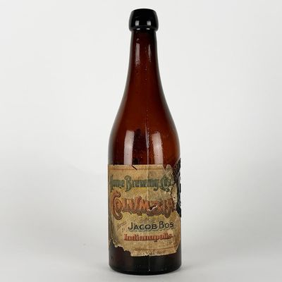 Sale Photo Thumbnail #466: Home Brewing Co. Columbia Labeled Blob-Top Bottle, Indianapolis