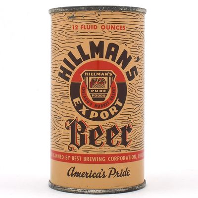 Sale Photo Thumbnail #146: Hillmans Export Beer Flat Top NON-OI 82-17 EXCEPTIONAL