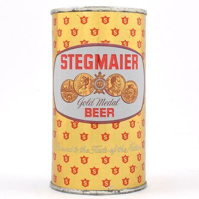 Sale Photo Thumbnail #309: Stegmaier Gold Medal Beer Flat Top 2-SIDED METALLIC 136-5 EXCEPTIONAL