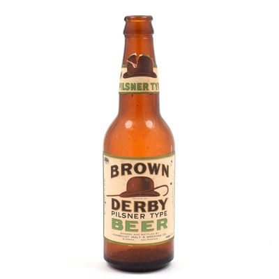 Sale Photo Thumbnail #398: Brown Derby Beer 1930s Bottle