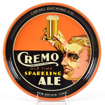 Sale Photo Thumbnail #383: Cremo Sparkling Ale 1930s Serving Tray MAN