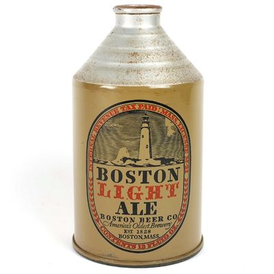 Boston Light Ale Crowntainer SOLID BROWN BROWN JUG VRTN -LIKELY UNIQUE-