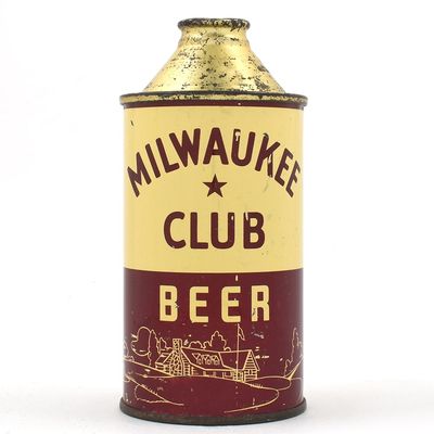 Sale Photo Thumbnail #202: Milwaukee Club Beer Cone Top IRTP 174-2