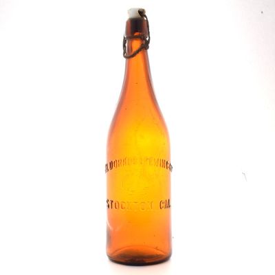 Sale Photo Thumbnail #402: El Dorado Brewing Pre-Prohibition Embossed Blob Top Quart Bottle