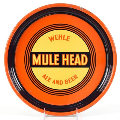 Sale Photo Thumbnail #390: Mule Head And and beer 1930s Serving Tray