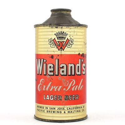 Sale Photo Thumbnail #343: Wielands Extra Pale Beer Cone Top 189-13