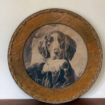Sale Photo Thumbnail #22: HUNTING DOG PRINT IN EARLY FRAME
