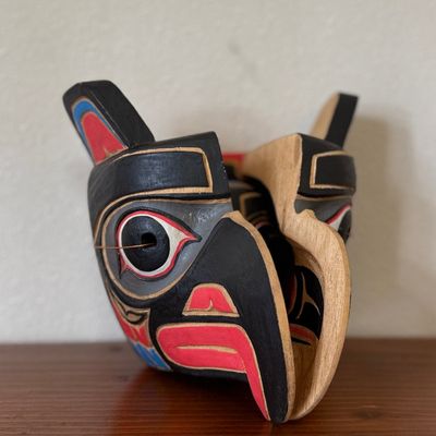 Sale Photo Thumbnail #10: PACIFIC NORTHWEST COAST STYLE CARVED MASK