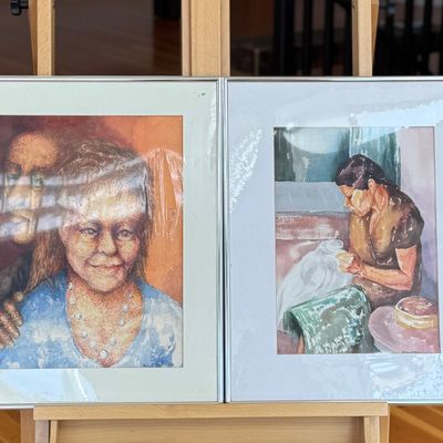 Sale Photo Thumbnail #62: PAIR OF ORIGINAL WATERCOLOR PAINTINGS