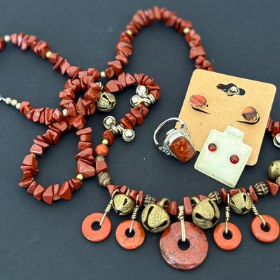 Sale Photo Thumbnail #29: BROWN & ORANGE JEWELRY COLLECTION