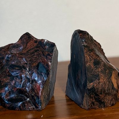 Sale Photo Thumbnail #68: RED OBSIDIAN BOOKENDS