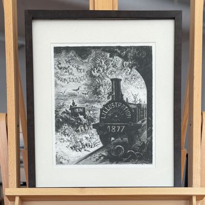 Sale Photo Thumbnail #35: FELIX HILAIRE BUHOT, "L'ENTERREMENT DU BURIN"