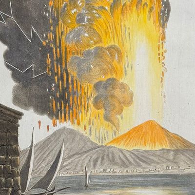 Hamilton & Fabris - View of the Great Eruption of Mount Vesuvius on Sunday Night August the 8th, 1779