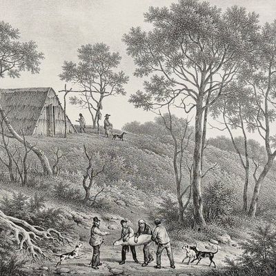 Dumont, Australia -House of the Seal Fisherman; Habitation de Pecheurs de Phoques au Port Western (Nouvelle Holland)